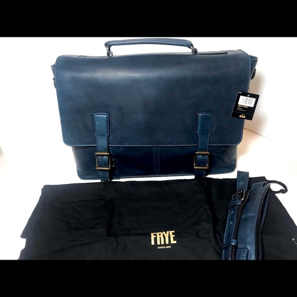 BNWT FRYE Unisex/Men’s Logan Messenger Bag NOT FLOOR MODEL TOP QUALITY - Picture 4 of 16
